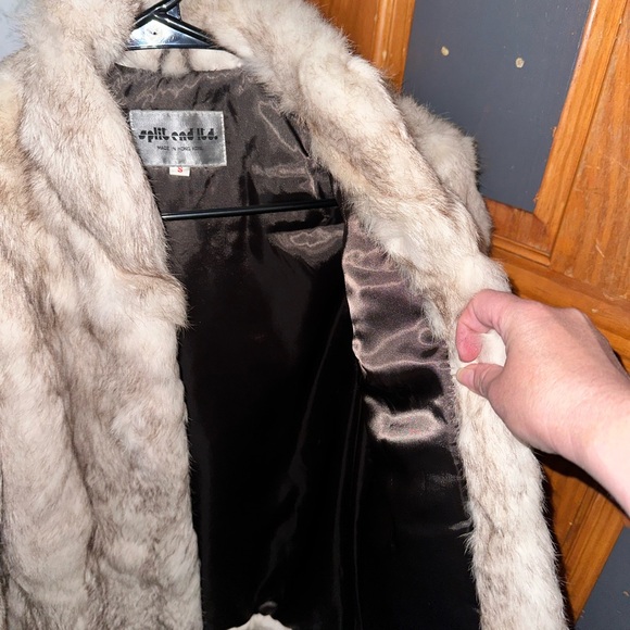 Vintage SPLIT END LTD 1970s AUTHENTIC LIKE NEW 100% RABBIT FUR - Picture 3 of 5